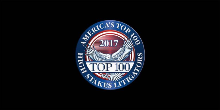 Arash Homampour - Top 100 High Stakes Litigator, 2017