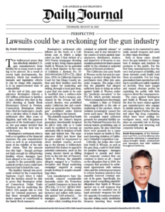 Lawsuits Could Be A Reckoning For The Gun Industry