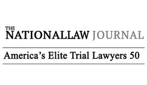 the national law journal America's elite trial lawyer badge