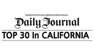 Daily journal Top 30 in California Badge