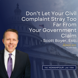 Don’t Let Your Civil Complaint Stray Too Far From Your Government Claim