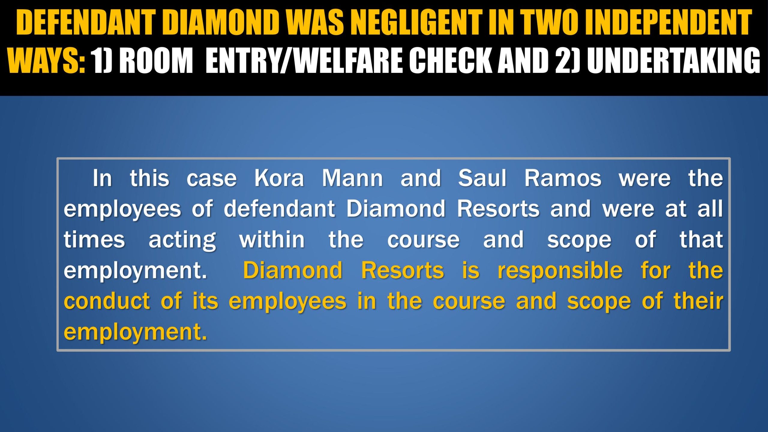 Two independent liability theories in the O'Malley hotel welfare check failure lawsuit