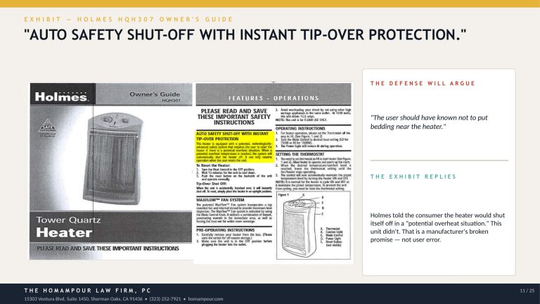 Holmes HQH307 space heater lawsuit featured image